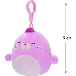 М'яка іграшка-брелок Squishmallows Морж Пепе 9 см (SQCP00150) - мініатюра 4