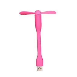 Вентилятор мобільний USB рожевий - мініатюра 3