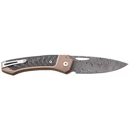 Ніж Lionsteel Twain Damascus Titanium Carbon Fiber Bronze - мініатюра 2
