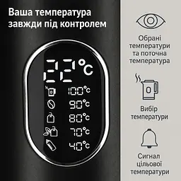 Чайник з налаштуванням температури ADE KG 2100-2 чорний - мініатюра 4
