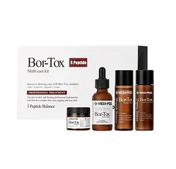 Набір омолоджуючих засобів з пептидами BOR - TOX 5 Peptide MULTY CARE KIT Medi-Peel 4 одиниці