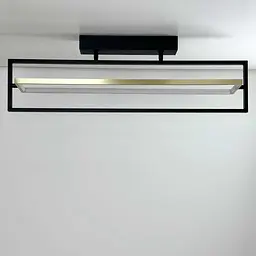 Світильник LED smart PRADA+пульт 60W 3000-5000K IP20 прямокутник чорно-золотий Violux ( 220725 ) - мініатюра 2