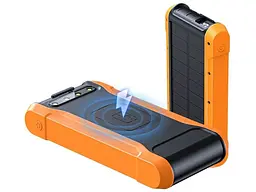 Зовнішній акумулятор (Power Bank) PowerPlant 20000mAh PD/18W QC3.0 USB-C USB-A*2 Wireless Solar panel (PB930487) - мініатюра 2