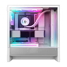Корпус для ПК NZXT H5 Flow RGB Compact All White (CC-H52FW-R1) - мініатюра 8