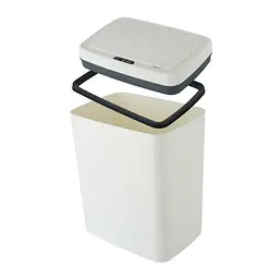Відро для сміття сенсорне прямокутне Mixxus WAVE-TC0110 White 10 л біле (MI7073) - мініатюра 3