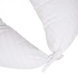 Подушка для вагітних та годування MirSon №5018 Color Line Stripe White 30х170 см біла (2200010969788) - мініатюра 2