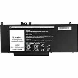 Акумулятор PowerPlant DELL Inspiron 14 5000 Series (6MT4T) 7.6V 6000mAh (NB441242)