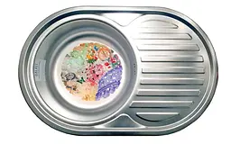 Кухонна мийка Romzha Dana Nova Textura RO48486, Сірий - мініатюра 2