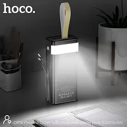 Зовнішній акумулятор Hoco DB58 Plentiful 30000mAh 22.5W Black [161328] - мініатюра 5