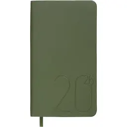 Щотижневик датований Buromax Morandi Style 2026 85 x 153 мм штучна шкіра зелений (BM.2897-04)