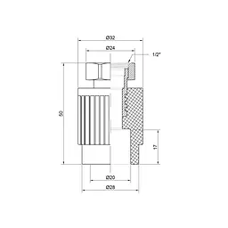 Муфта PPR Thermo Alliance з накидною гайкою 20х1/2" DSI301
