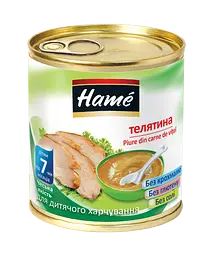 М'ясне пюре Hame Телятина, 100 г