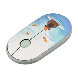 Бездротова мишка 2E MF300 CAPYBARA TANGERINE Silent WL BT з принтом - мініатюра 4