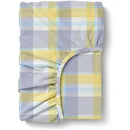 Простирадло Cosas на резинці фланель 80х160 sunrise tartan, жовтий (Flannel_SunriseTartan_80x160x20)