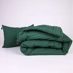Набор MirSon №1037 Сolor Fun Line Stripe Emerald Шерсть 172 х 205 см изумрудный (2200010878707)