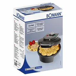 Вафельница Bomann WA 5018 CB black - мініатюра 6