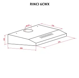 Витяжка плоска Perfelli RINCI 6CWX INOX - мініатюра 11