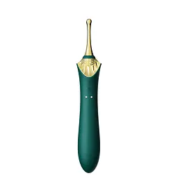 Мультифункціональний вібратор Zalo - Bess 2 Turquoise Green, 4 насадки, підігрів - мініатюра 10