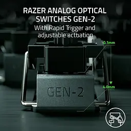 Клавіатура Razer Huntsman V3 Pro 8KHz 104key Analog Optical Switch Gen-2 USB-A EN RGB Black (RZ03-05530100-R3M1) - мініатюра 9