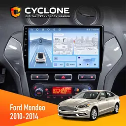 Штатна магнітола Ford Mondeo 2010-2014 Climate Cyclone C10-012 4x64, DSP, 4G Cyclone (НФ-00007723)