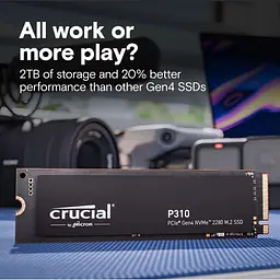 Накопичувач SSD Crucial m.2 NVMe 500GB P310 PCIe 4.0x4 480 512 (CT500P310SSD8) - мініатюра 6
