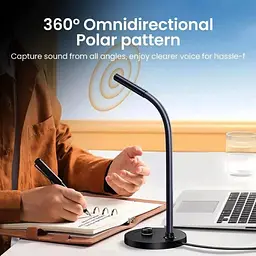 Настільний мікрофон UGREEN CM564 Desktop USB Microphone(UGR-90416), Black (UGR-90416) - мініатюра 4