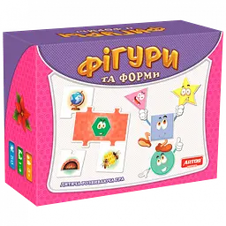 Навчальна гра "Фігури" Artos Games 0581, 10 карток-блоків із малюнками