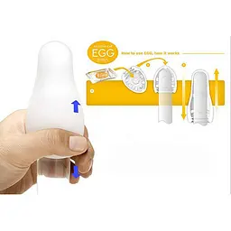 Яйце-мастурбатор Tenga Clicker еластичний Фіолетовий 67х52 мм - мініатюра 2