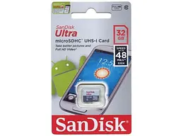 Карта пам'яті SanDisk Ultra microSDHC UHS-I 32 GB (SDSQUNR-032G-GN3MN) - мініатюра 2