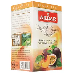 Чай чорний Akbar Peach&Passion Punch цейлонський, 20 пакетиків (885019) - мініатюра 2