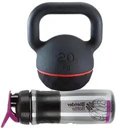 Шейкер спортивний BlenderBottle SportMixer Flip 20oz/590 мл Navy (SM 20oz Navy) - мініатюра 4