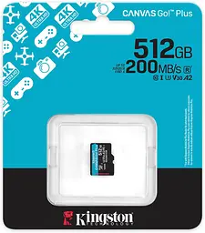 Kingston Карта пам'яті Kingston microSD 512GB C10 UHS-I U3 A2 V30 R200/W160MB/s - мініатюра 4