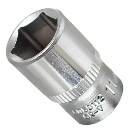 Насадка шестигранна коротка 1/4" 11мм CrV ULTRA (6060112) - мініатюра 5