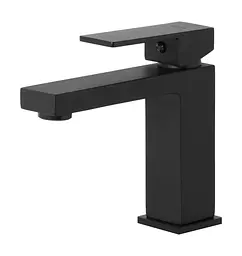 Змішувач для умивальника Corsan Ango black mat низький CMB3016BL Чорний матовий - мініатюра 3