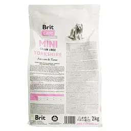 Cухий корм для собак породи йоркширський тер'єр Brit Care Sensitive Grain Free Yorkshire з лососем і тунцем 2 кг - мініатюра 3