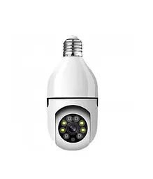 Камера відеоспостереження лампочка E27 CAMERA 8811Y ART 8069 WIFI IP 360 білий - мініатюра 3