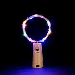 Гірлянда ColorWay пробка для пляшки на батарейках LED 20/2М (5шт/уп) кольорова (CW-GC-20L2BMC) - мініатюра 3
