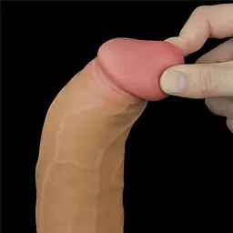 Реалістичний вібратор Lovetoy Nature Cock 23 см тілесний - мініатюра 12