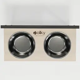 Hollky Flex L — регульовані миски на підставці для великих собак (2 × 1.8 л) - мініатюра 4