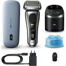 Електробритва Braun Series 9 Pro+ 9577cc Wet&Dry Silver/Black UA - мініатюра 2