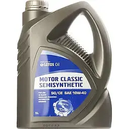 Автомобільна моторна олива LOTOS MOTOR CLASSIC SEMISYNTHETIC 10W40 SG/CE 5л - мініатюра 2