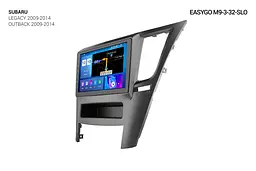 Штатна автомагнітола EasyGo M9-3-32-SLO Subaru Legacy 2009-2014, Outback 2009-2014 - мініатюра 3