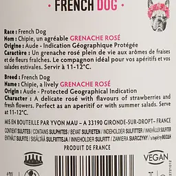 Вино French Dog Igp Aude, рожеве, сухе, 0,75 л (917856) - мініатюра 6