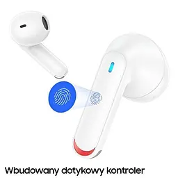 Навушники Bluetooth Usams TWS NX10 | BT5.2, 35/320mAh, 5h | white - мініатюра 3