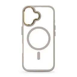 Чехол Apple iPhone 16, Unit MagSafe, серый, прозрачный, магсейф, противоударный, магнитный, панель-накладка с поддержкой MagSafe, с поддержкой беспроводной зарядки, TPU+PC, защита всего корпуса, ударопрочный, ArmorStandart (ARM78703)