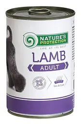 Вологий корм для дорослих собак всіх порід з ягнятиною Nature's Protection Adult Lamb, 800г
