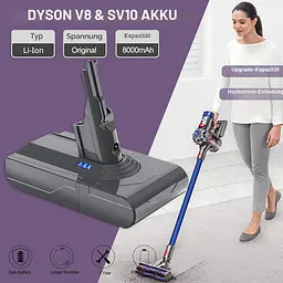 Акумулятор 6000 мАг для Dyson V8, батарея для моделей Absolute Animal Fluffy - мініатюра 2
