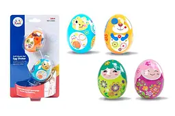 Набір брязкальця яєць Egg Shaker Hola Toys 3102C 2 штуки на блістері, 2 види р.12,5x21,5x4,5 см