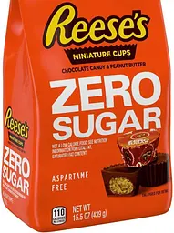 Шоколадні цукерки Reese's Zero Sugar Miniatures Chocolate Peanut Butter Cups 439г