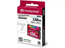 Карта пам'яті Transcend CompactFlash 800x 128 GB (TS128GCF800) - мініатюра 2